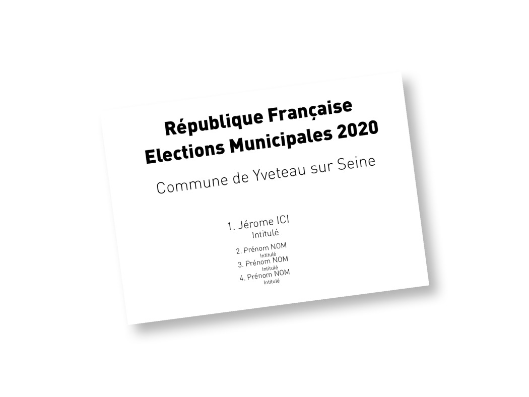 1 à 4 noms  format A6 impression noire