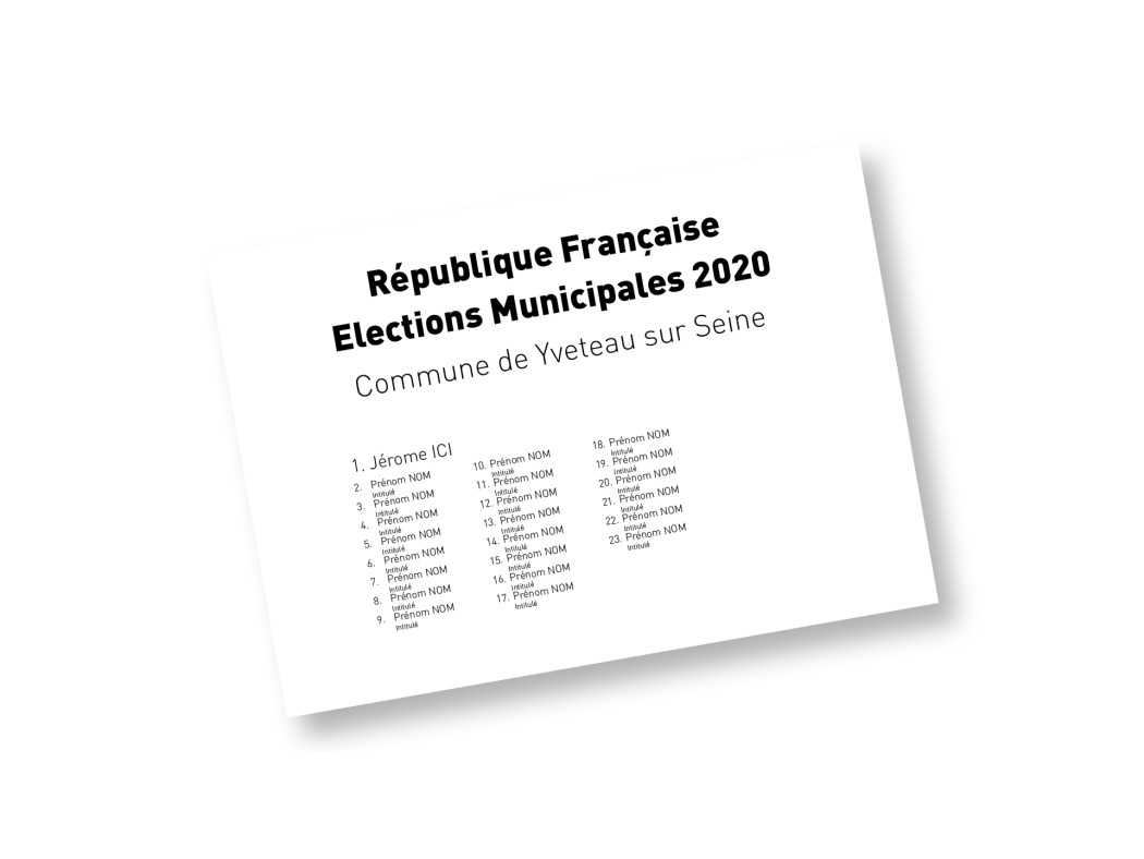 de 5 à 15 noms  format A5 impression noire